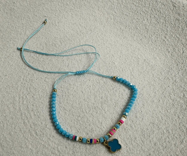 BRACELET CHEVILLE FLOR 