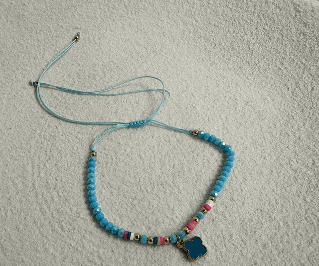 BRACELET CHEVILLE FLOR 